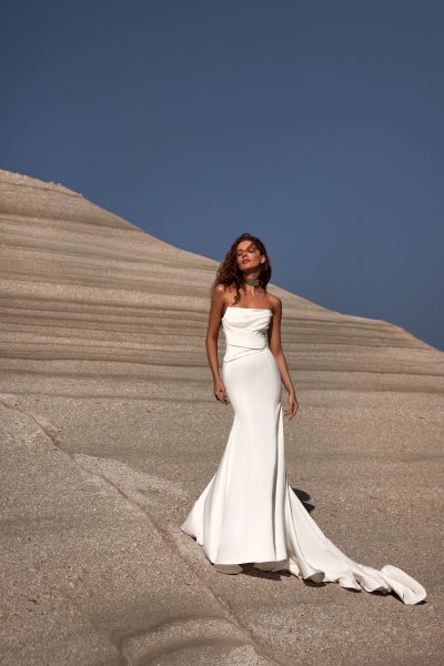 Colectia Milla Nova White & Lace - Calipso, Rochie de mireasa Santa