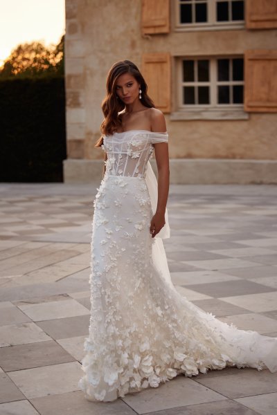 Colectia Milla Nova Stars In White, Rochie de mireasa Jezabelle